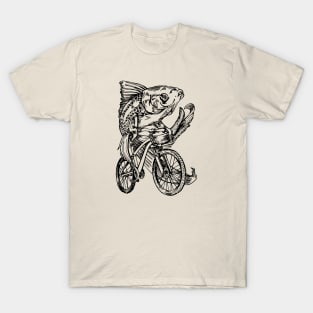 SEEMBO Goldfish Cycling Bicycle Bicycling Biker Biking Bike T-Shirt